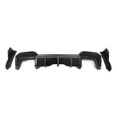 SOOQOO BMW X3M F97 carbon fibre rear diffuser - front three-quarter view