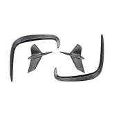 SOOQOO BMW 8 Series G14 carbon fibre rear vent trim - front three-quarter view