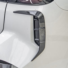 SOOQOO BMW X3 G01 carbon fibre canard - rear three-quarter view