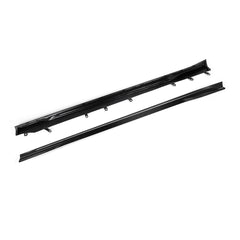 SOOQOO BMW M2 G87 carbon fibre side skirt - side profile view