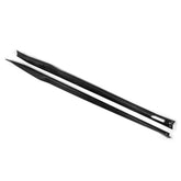 SOOQOO BMW X3M F97 carbon fibre side skirt - front three-quarter view