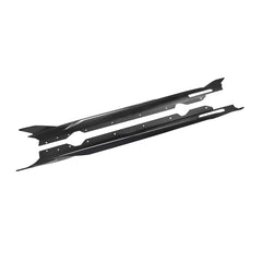 SOOQOO BMW 4 Series G22 carbon fibre side skirt - side profile view