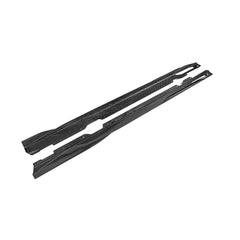 SOOQOO BMW 4 Series G26 carbon fibre side skirt - side profile view