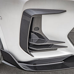 SOOQOO BMW X3 G01 carbon fibre side vent - rear three-quarter view