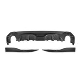 SOOQOO BMW 4 Series G26 carbon fibre rear diffuser - front three-quarter view
