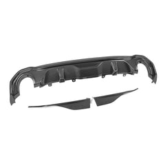 SOOQOO BMW 4 Series G26 carbon fibre rear diffuser - side profile view