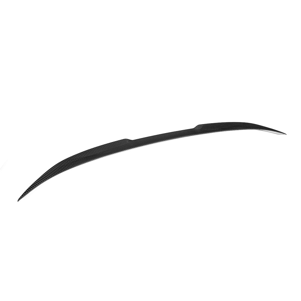 SOOQOO BMW 2 Series G42 carbon fibre spoiler - front three-quarter view