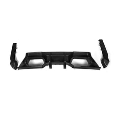 SOOQOO BMW M2 G87 carbon fibre rear diffuser - front three-quarter view