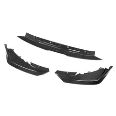 SOOQOO BMW M3 carbon fibre front splitter - front three-quarter view
