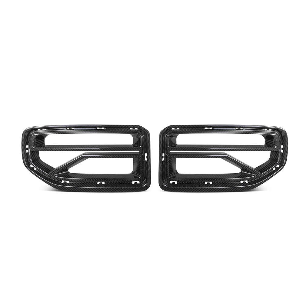 SOOQOO BMW M2 G87 carbon fibre grille - front three-quarter view