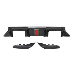 SOOQOO BMW M2 G87 carbon fibre rear diffuser - front three-quarter view