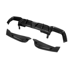 SOOQOO BMW X4M F98 carbon fibre rear diffuser - side profile view