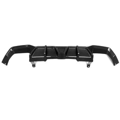 SOOQOO BMW X4M F98 carbon fibre rear diffuser - close-up of carbon fibre weave detail