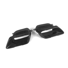 SOOQOO BMW X5 G05 carbon fibre exhaust tips - side profile view
