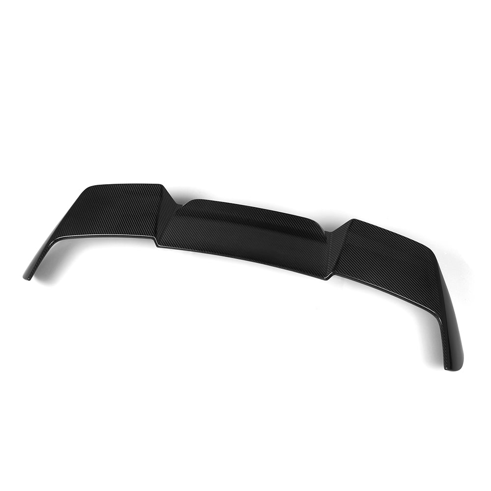 SOOQOO BMW X5 G05 carbon fibre spoiler - front three-quarter view