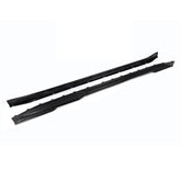 SOOQOO BMW M3 G80 carbon fibre side skirt - front three-quarter view
