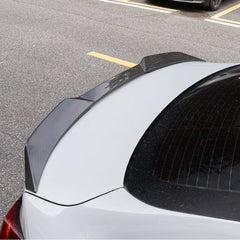 SOOQOO BMW 2 Series F74 carbon fibre spoiler - rear three-quarter view