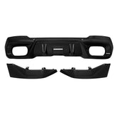 SOOQOO BMW X3 G45 carbon fibre rear diffuser - front three-quarter view