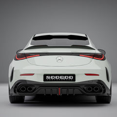 SOOQOO Mercedes-Benz carbon fibre spoiler - side profile view