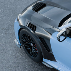 SOOQOO BMW M2 G87 carbon fibre side fender - side profile view