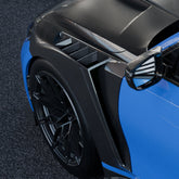 SOOQOO BMW M3 G80 carbon fibre side fender - front three-quarter view