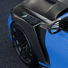 SOOQOO BMW M3 G80 carbon fibre side fender - front three-quarter view