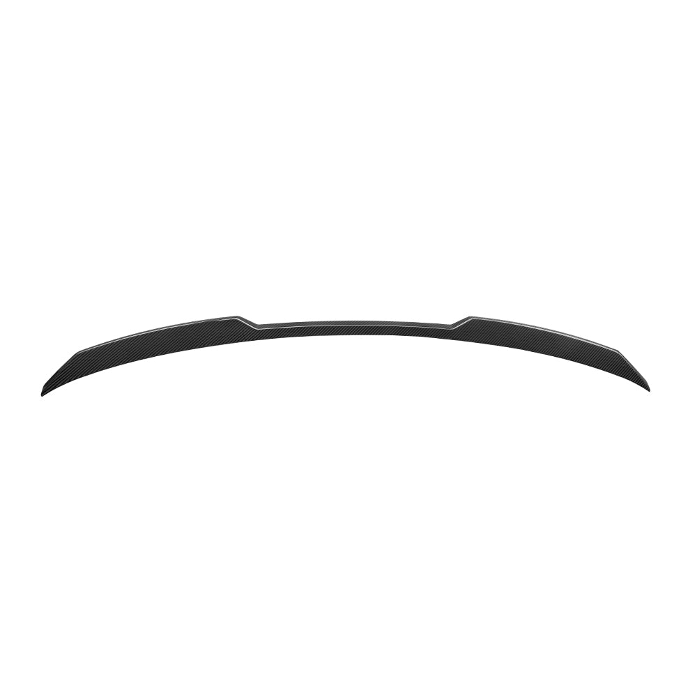 SOOQOO BMW M5 G99 carbon fibre spoiler - front three-quarter view
