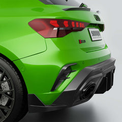 SOOQOO Audi RS3 carbon fibre carbon trim - side profile view
