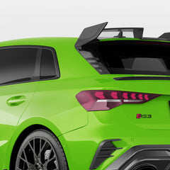 SOOQOO Audi RS3 carbon fibre carbon trim - side profile view