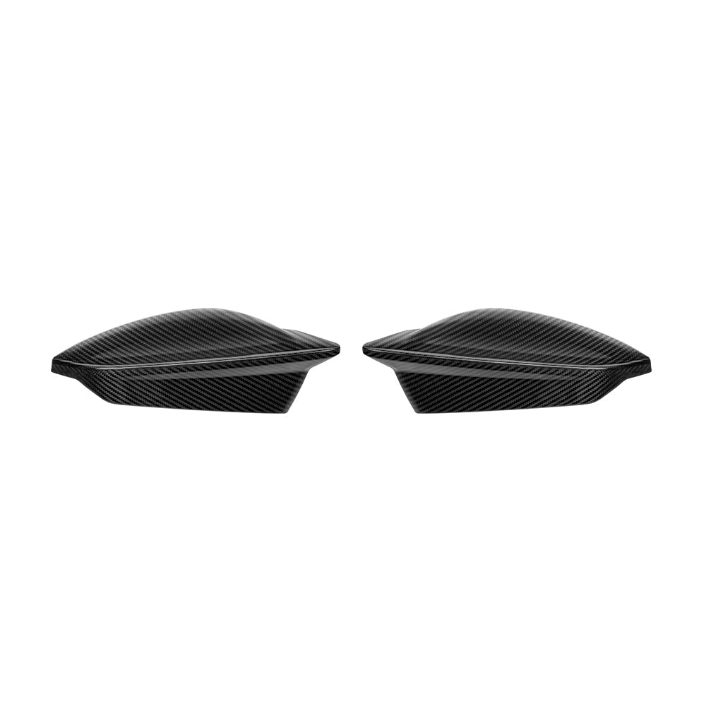 SOOQOO Audi RS3 carbon fibre mirror cap - front three-quarter view