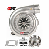 Yourmiles T72 Billet Wheel Turbocharger T4 0.68/0.81/0.96 Ptrim Turbine+Flange Clamp