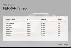 FERRARI SF90 Aulena Design dry carbon performance body kit