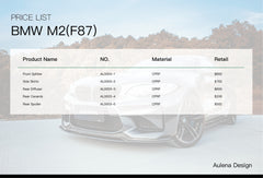 Kit carrozzeria AULENA Design per BMW M2(F87)