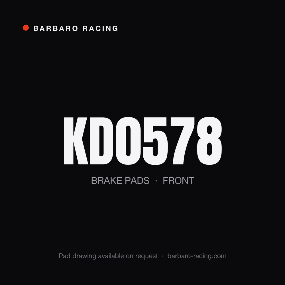 Barbaro Racing KD0578 front brake pads