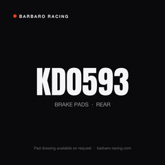 Barbaro Racing KD0593 rear brake pads