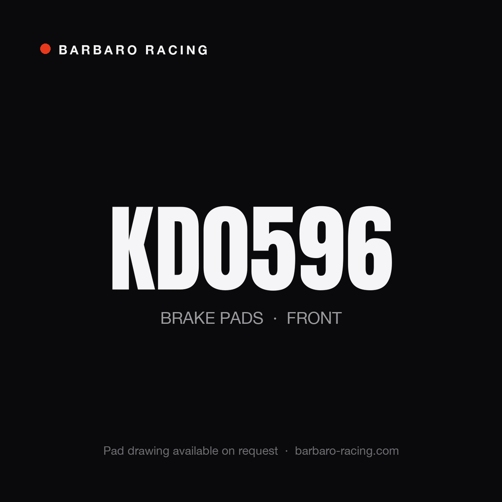 Barbaro Racing KD0596 front brake pads