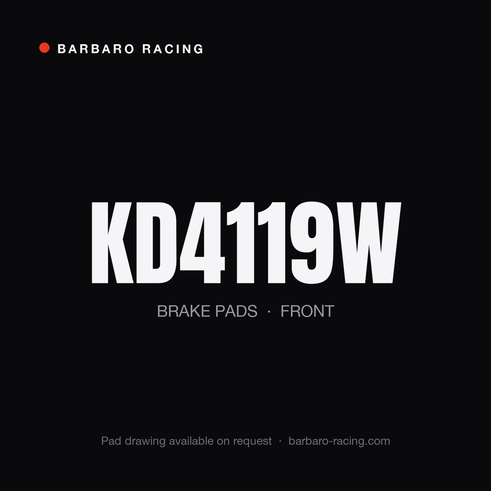 Barbaro Racing KD4119W front brake pads
