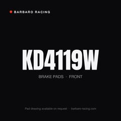 Barbaro Racing KD4119W front brake pads