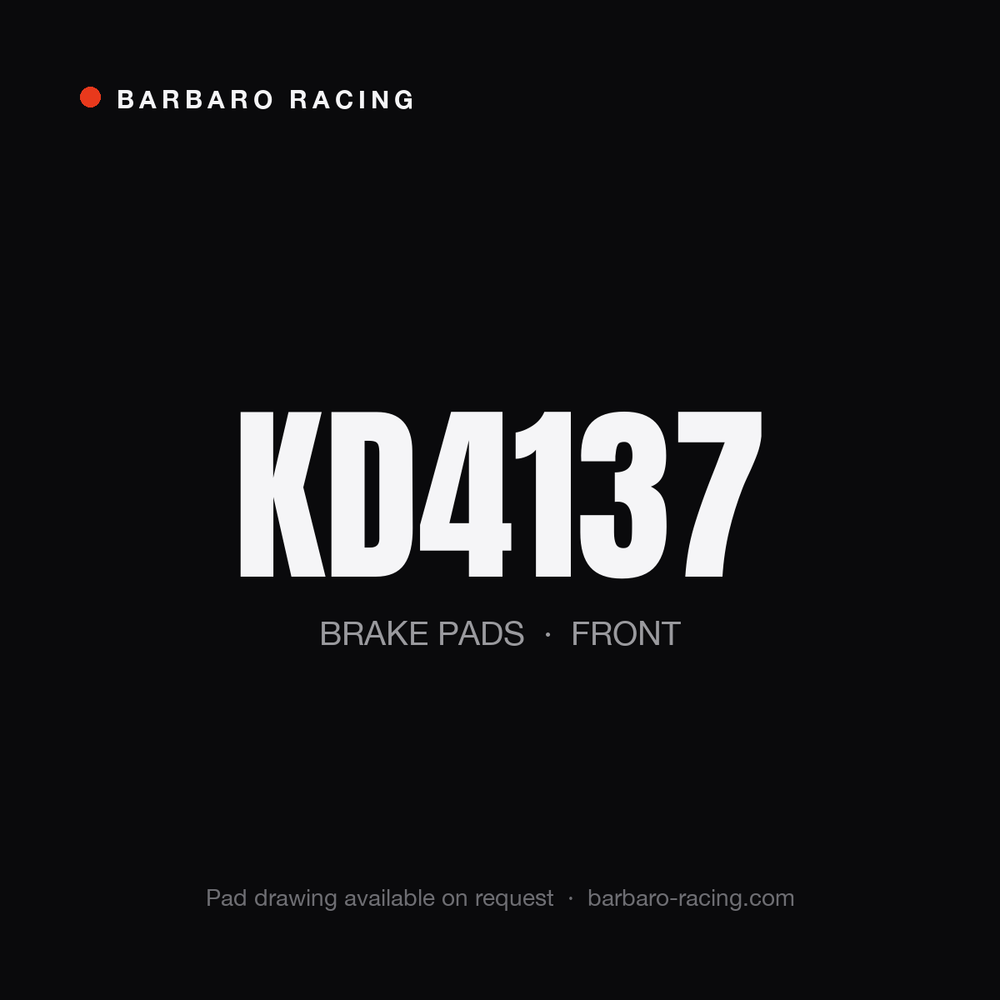 Barbaro Racing KD4137 front brake pads