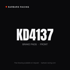 Barbaro Racing KD4137 front brake pads