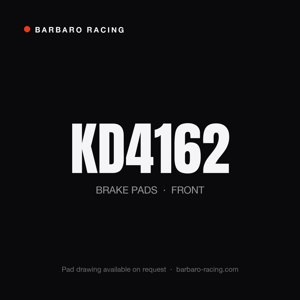 Barbaro Racing KD4162 front brake pads
