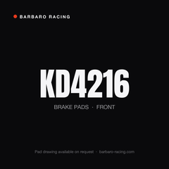 Barbaro Racing KD4216 front brake pads