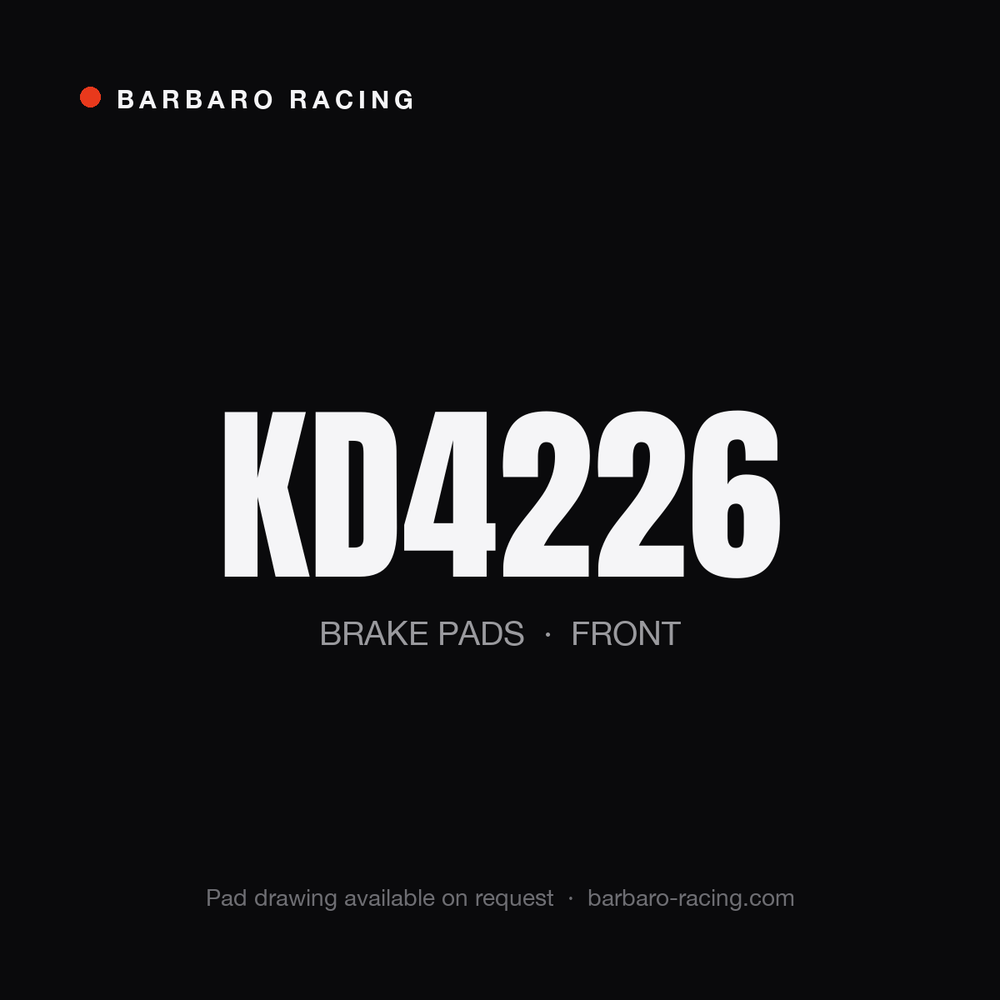 Barbaro Racing KD4226 front brake pads