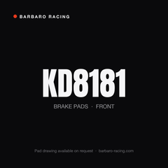 Barbaro Racing KD8181 front brake pads