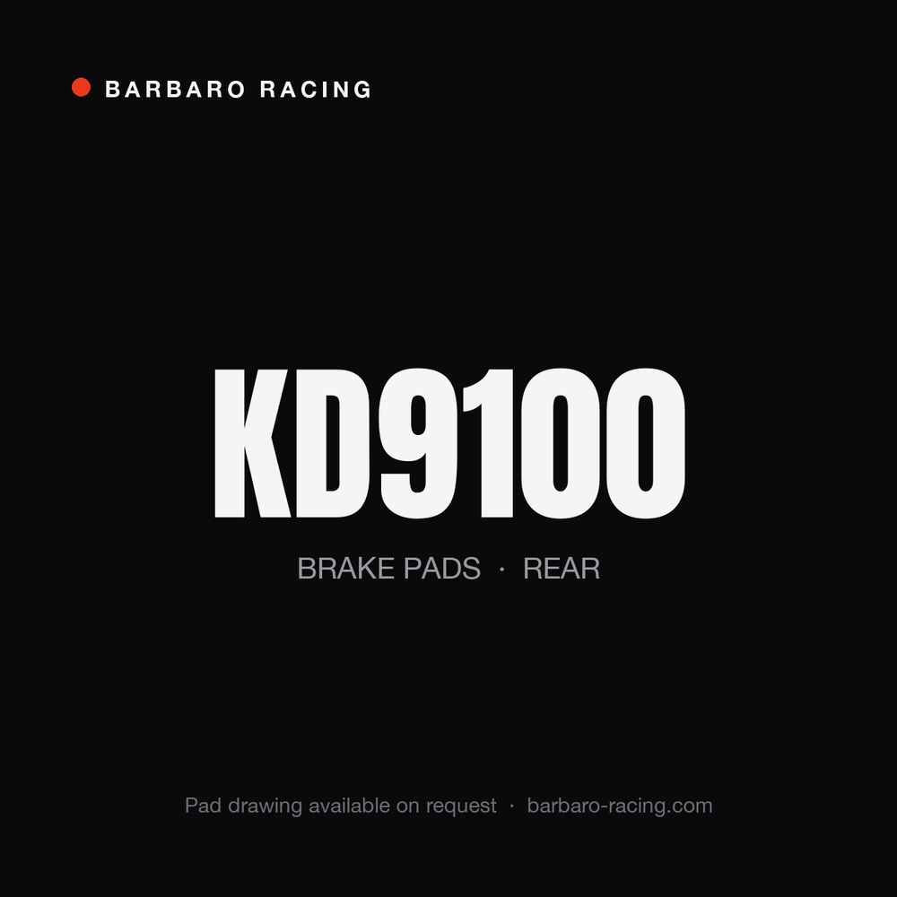 Barbaro Racing KD9100 rear brake pads