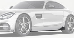 Paktechz Mercedes-Benz AMG GT/GTS C190 (2017-2021) Carbon Fiber Body Kit - Side Skirts