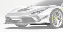 Paktechz Ferrari F8 Tributo/Spider Carbon Fiber Body Kit - Front Corner Splitter