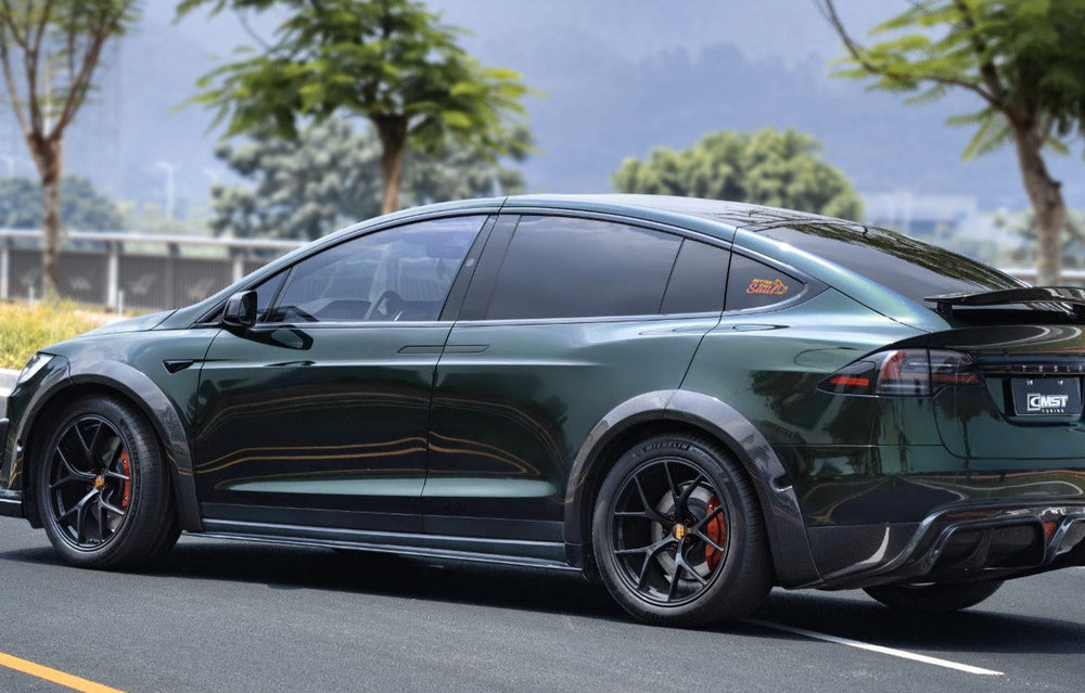 CMST Carbon Fiber Side Skirts for Tesla Model X 2022-ON
