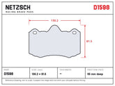 NETZSCH D1598 brake pad drawing