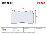 NETZSCH D1847Z brake pad drawing
